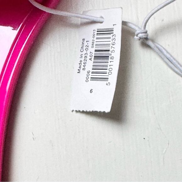 Old Navy Women’s Quilted Jelly Slide Sandals Polarized Pink NWT Sz 6 - Picture 5 of 7